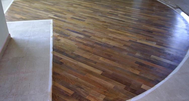 Assoalho de Ipê 7cm TG4 aplicado em ambiente interno