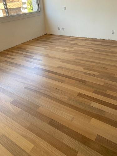 Assoalho de Tauari 9cm TG4 aplicado em ambiente interno