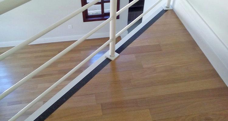 Detalhe do Assoalho de Tauari Envernizado 10cm TG4