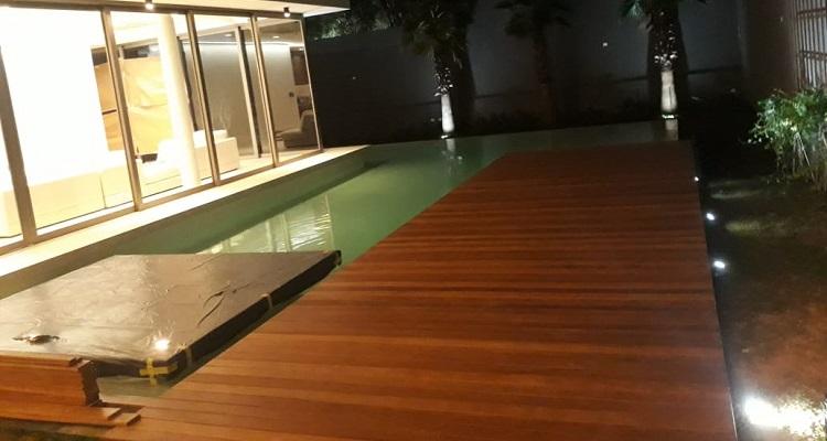 Composição externa com Deck de Cumarú 10cm