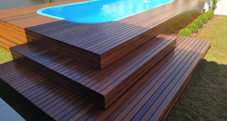 Acabamento do Deck de Itaúba 7cm aplicado