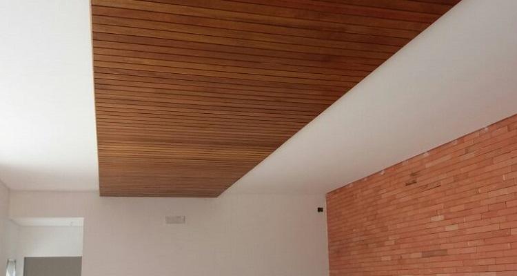 Detalhe do Forro de Angelim 10cm em madeira maciça