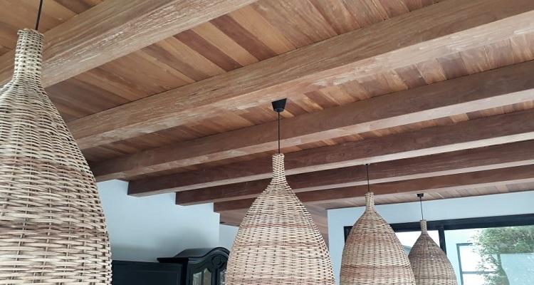 Forro de Cumarú 10cm em revestimento interno de madeira
