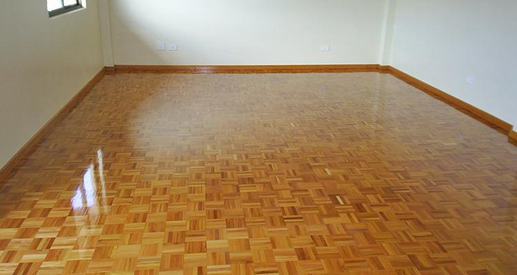 Parquet de Garapa com acabamento aplicado