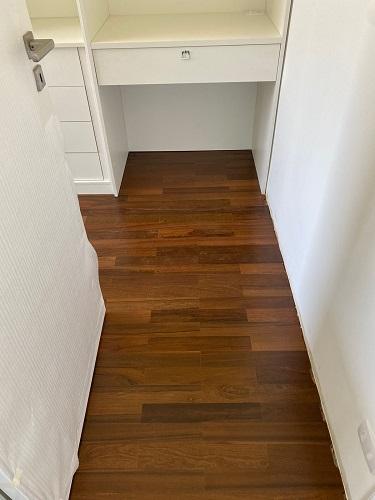 Piso de Tacão de Ipê 7cm x 42cm com paginação tradicional