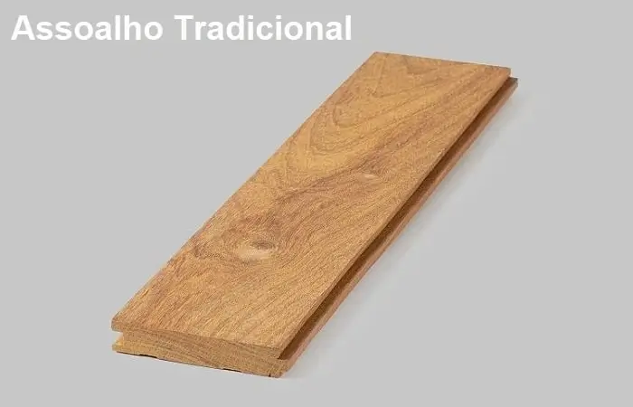 Medidas e espécies do assoalho tradicional