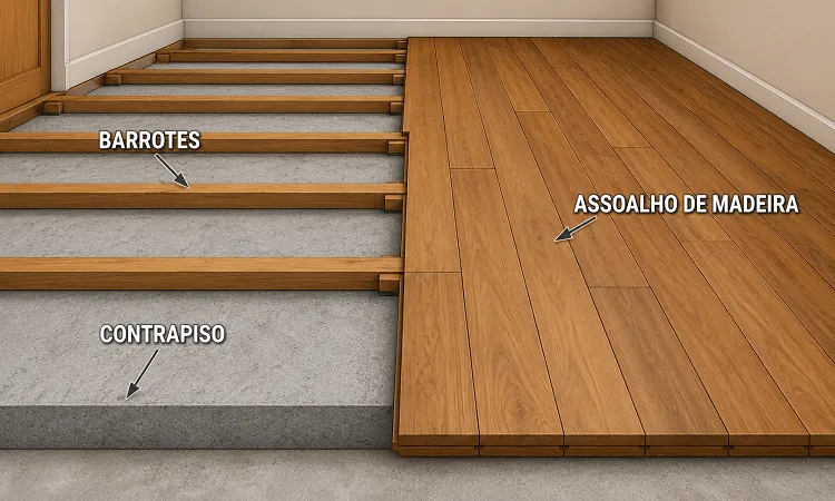 Instalação do Assoalho de Garapa 10cm Tradicional