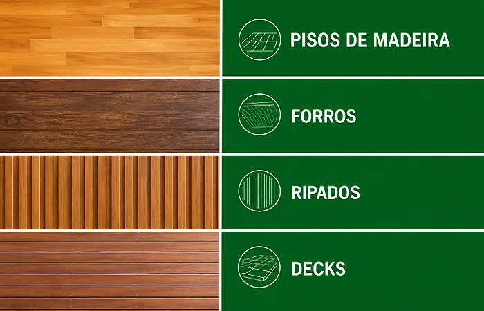 Catálogo completo de produtos em madeira maciça da Madipê
