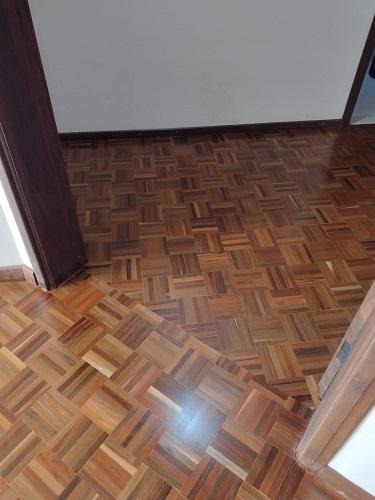 Ambiente com Parquet de Ipê
